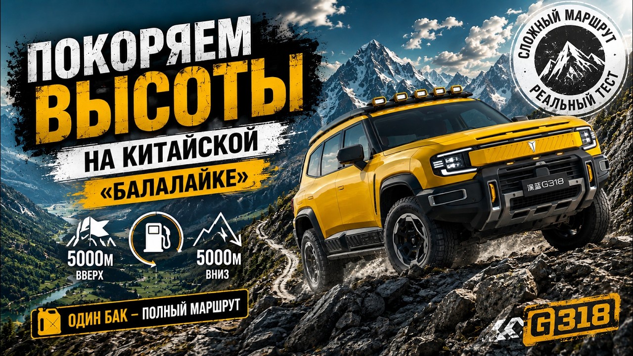 Deepal G318: Идеальный внедорожник для экспедиций? Тест на плато Асcы