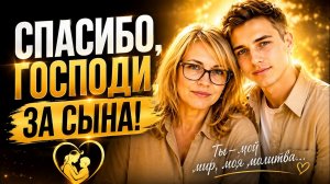 СПАСИБО, ГОСПОДИ, ЗА СЫНА… 🙏❤️Эта молитва матери трогает до слёз