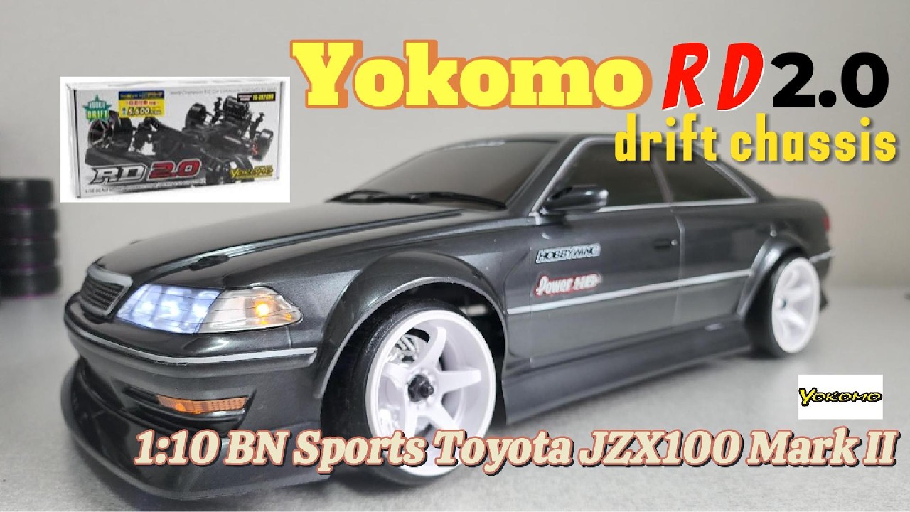 Yokomo RD2.0 Drift Build – BN Sports Toyota JZX100 Mark II | RC Drift Body Paint & Assembly смотреть онлайн