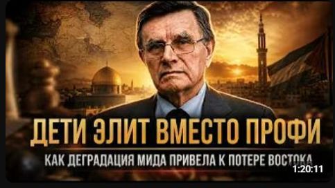 ДЕТИ ЭЛИТ ВМЕСТО ПРОФИ. КАК ДЕГРАДАЦИЯ МИДА ПРИВЕЛА К ПОТЕРЕ ВОСТОКА Вячеслав Матузов смотреть онлайн