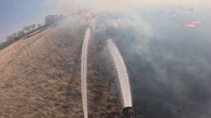 342 on a large grass fire helping Kanopolis