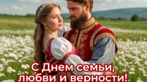 Любовь и верность- фундамент семьи. С днём семьи, любви и верности.