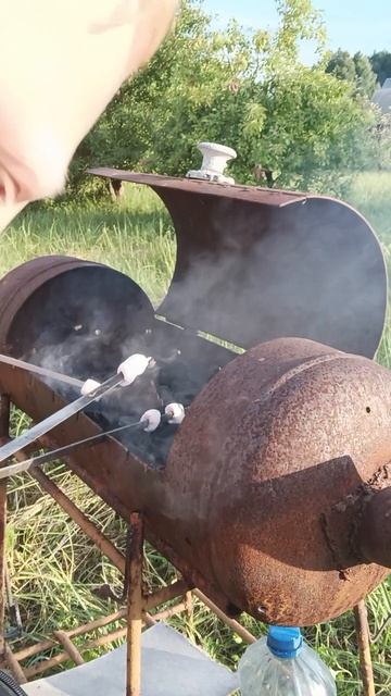 маршмеллоу на костре