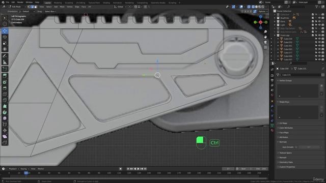 BLENDER Creating the Dune Ornithopter 72_Modeling section_Starting with the back legs part 2 смотреть онлайн