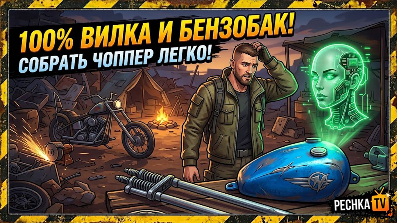 СБОРКА ЧОППЕРА ЭТО ЛЕГКО В ЛАСТ ДЕЙ! ВЫЖИВАЕМ БЕЗ ДОНАТА В LDOE | Pechka TV смотреть онлайн