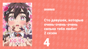 Сто девушек, которые очень-очень-очень сильно тебя любят 2 сезон 4 серия (аниме-сериал, 2025)