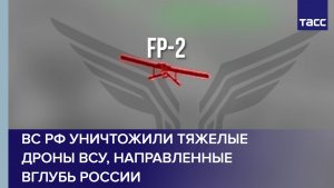 ВС РФ уничтожили тяжелые дроны ВСУ, направленные вглубь России