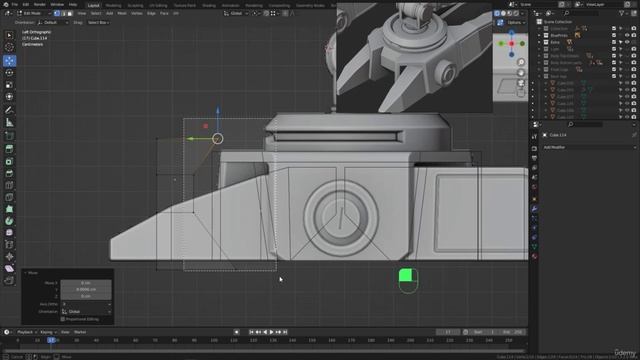 BLENDER Creating the Dune Ornithopter 74_Modeling section_Starting with the back legs part 4 смотреть онлайн