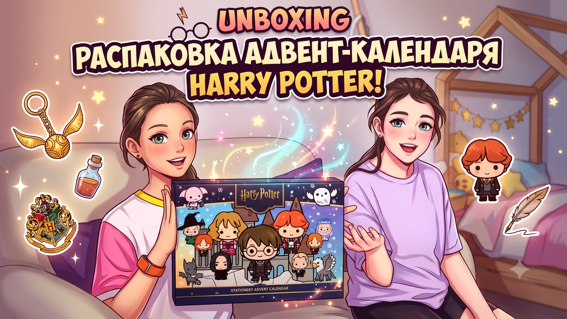 Распаковка Адвент календаря Harry Potter