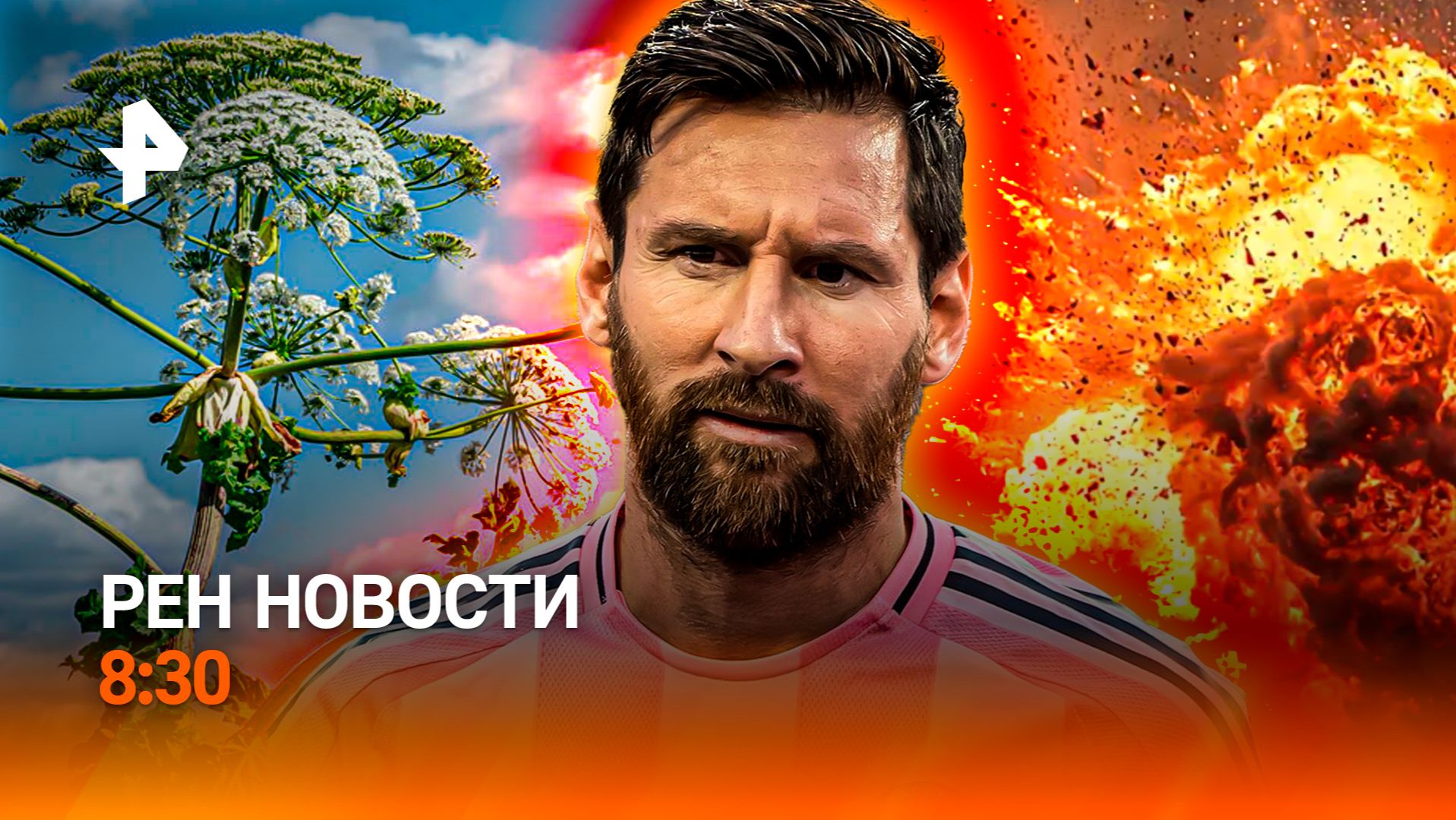 Ормузский тупик /Драма на ЧМ-2026 / Оружие против борщевика / РЕН Новости 8:30, 08.07.2026 смотреть онлайн