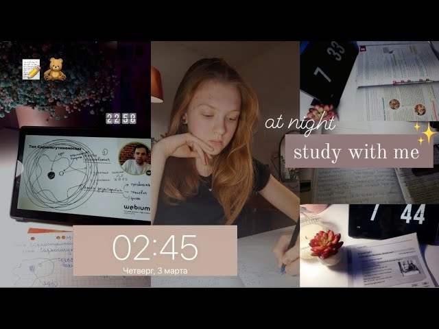 Учись Со Мной//ночной стади виз ми//*hard*😴//study with me//Me Darinka смотреть онлайн