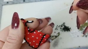 ГНОМИК Кирпичное плетение Часть 7 из 8 от Светланы Литвиновой.