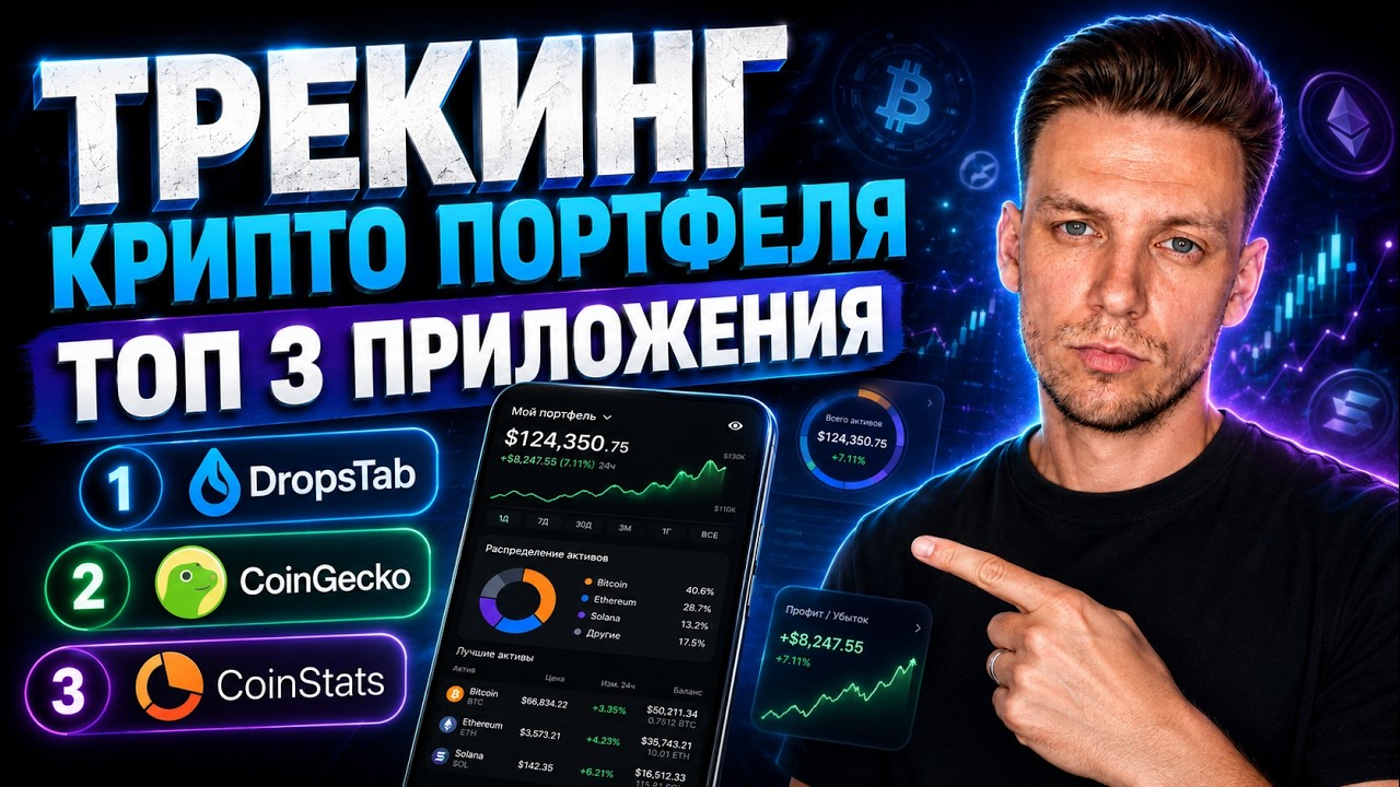 DROPSTAB, COIN STATS, COINGECKO | ПРИЛОЖЕНИЯ ДЛЯ МОНИТОРИНГА КРИПТО ПОРТФЕЛЯ смотреть онлайн