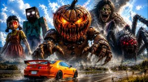 Супра против 10 гигантских монстров! 🚗👹