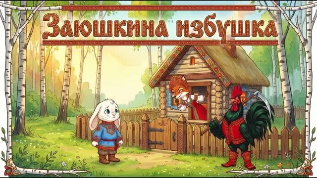 Заюшкина избушка. Мультфильм для детей.