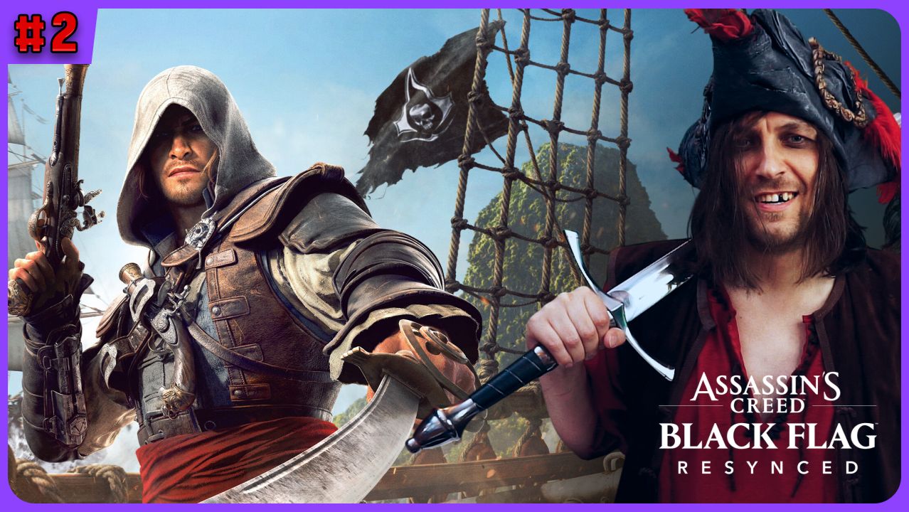 Осваиваемся. Assassin's Creed Black Flag Resynced полное прохождение на русском языке стрим 2 смотреть онлайн