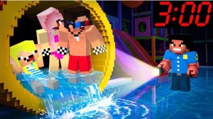 🏊ЗРЯ МЫ ОСТАЛИСЬ В АКВАПАРКЕ НОЧЬЮ В МАЙНКРАФТ! ШЕДИ МЕН - (MrShadyMan) #Minecraft #Майнкрафт