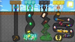 ШАХТА МАЙНКРАФТ： НУБ ПРОТИВ ПРО ПРОТИВ ЧИТЕР ПРОТИВ БОГ БАТЛ ｜ Компот Minecraft