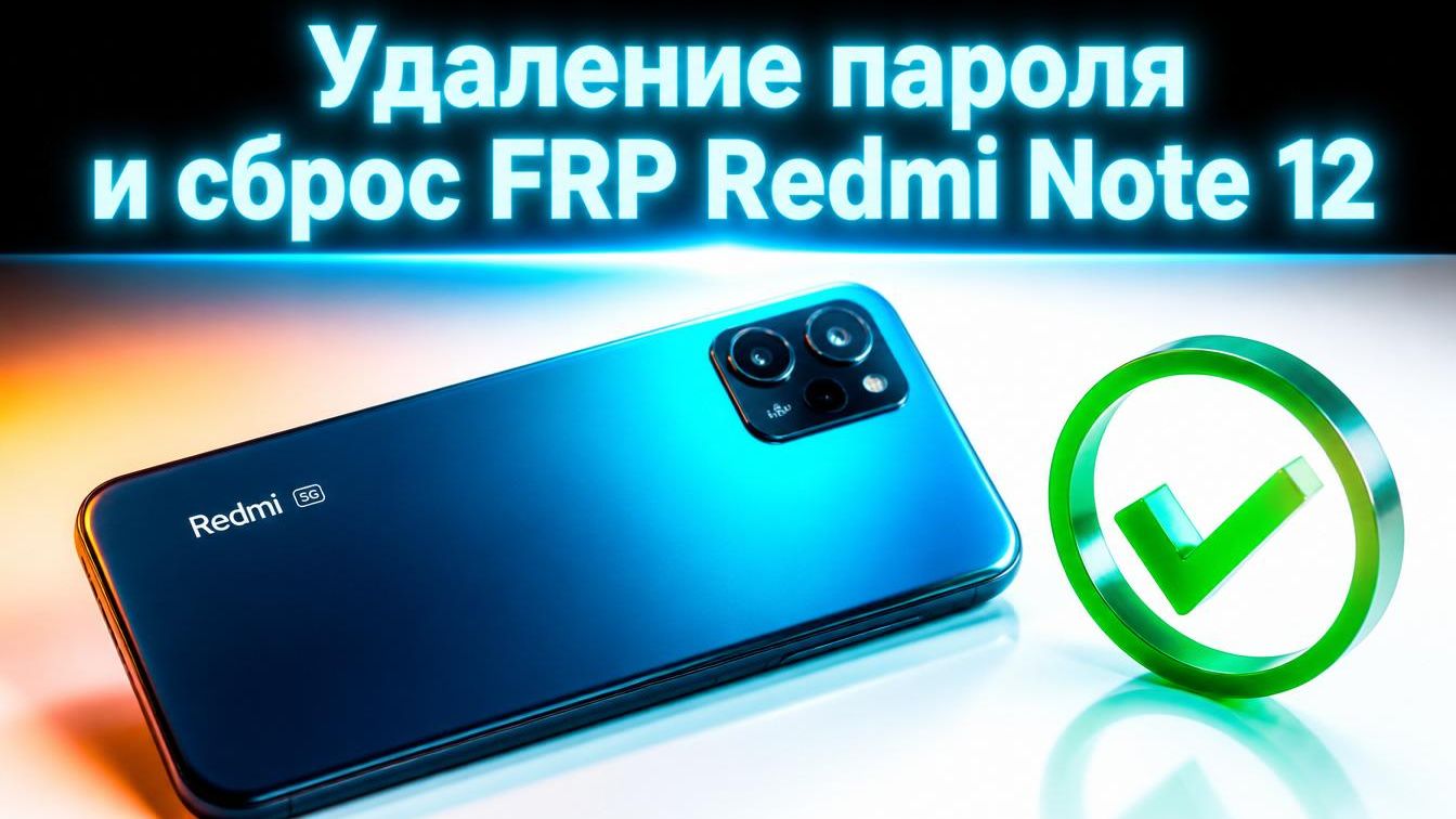 Удаление пароля и сброс FRP Redmi Note 12✅