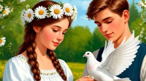 С днём семьи, любви и верности. Красивая музыкальная открытка.