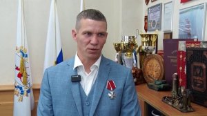 Героя специальной военной операции из Дзержинска Олега Боряева наградили орденом Мужества