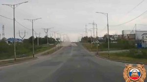 Пьяный водитель снёс придорожный фонарь в Петропавловске