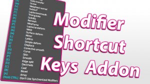 Плагин для быстрого назначения модификаторов в Blender | Modifier Shortcut Keys Addon