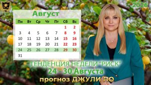Тенденция недели  24-30 августа