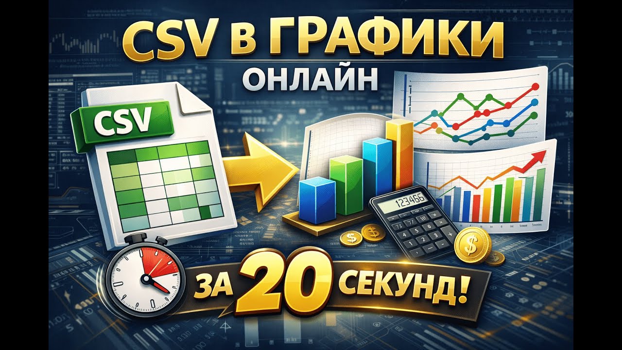 CSV в графики онлайн за 20 секунд — автоматическое создание диаграмм | FileGPT смотреть онлайн