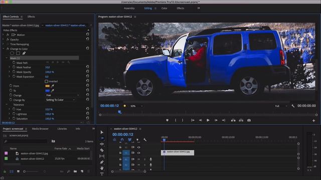 Изменяем Цвет Объектов в Видео. Adobe Premiere Pro CC 2018 смотреть онлайн
