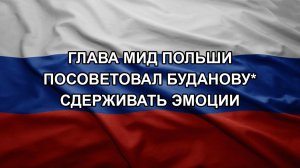 Глава МИД Польши посоветовал Буданову* сдерживать эмоции