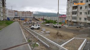 Новые тротуары, парковки и остановки: на улице Октябрьской продолжается масштабное благоустройство