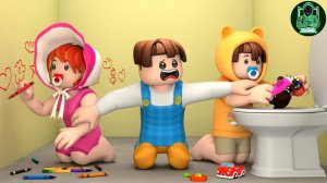 РОБЛОКС Брукхейвен. Мои Родители превращаются В Младенцев! - Анимация Roblox