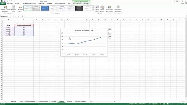 Курс Excel для Маркетолога. 4. Как Построить График в Excel смотреть онлайн
