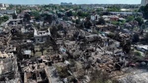 ‼️🇺🇦💥Так сегодня выглядит город-спутник Киева Вишневое после взрыва склада боеприпасов с ураном.