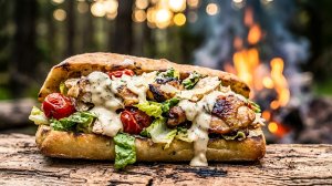 Chicken Caesar Sandwich - The Ultimate Forest Feast (ASMR)
