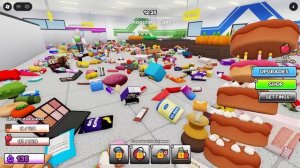 ВЕРНИ ВСЁ НА ПОЛКИ В СУПЕРМАРКЕТЕ! Roblox Clean the Supermarket!