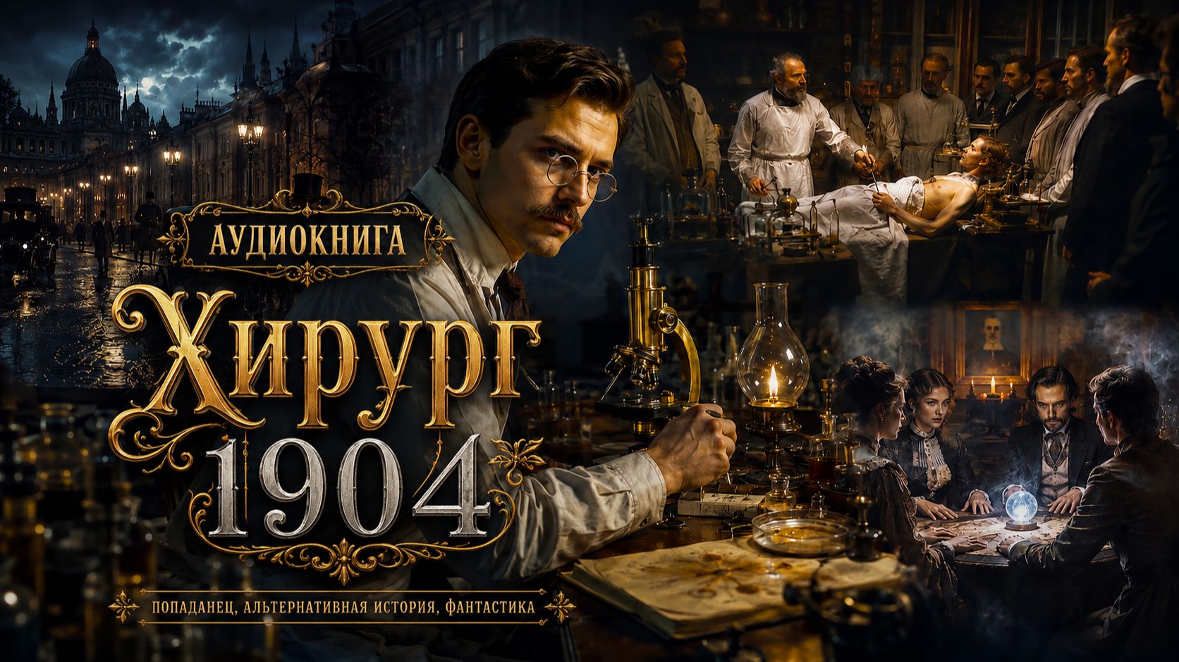 АУДИОКНИГА ХИРУРГ 1904, ПОПАДАНЕЦ, АЛЬТЕРНАТИВНАЯ ИСТОРИЯ, ФАНТАСТИКА