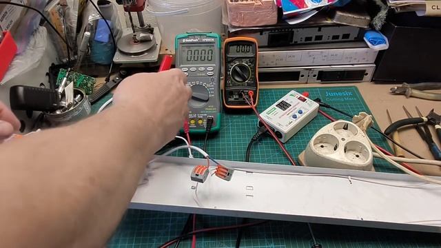 Ремонт и испытание LED светильника 48 W смотреть онлайн