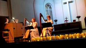 Концерт органа с флейтой и арфами при свечах