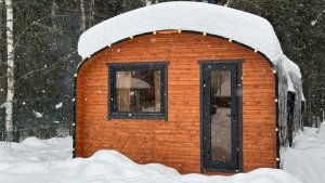 Царская баня 4х6: чугунная печь «Империя» и пар, от которого мурашки. Квадро хаус от Bochky.