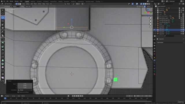 BLENDER Creating the Dune Ornithopter 52_Modeling section_Bottom parts part 16 смотреть онлайн