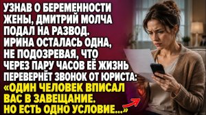 МУЖ БРОСИЛ БЕРЕМЕННУЮ ЖЕНУ… НО ЗВОНОК ЮРИСТА ИЗМЕНИЛ ЕЁ ЖИЗНЬ НАВСЕГДА…