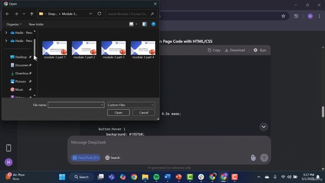 4. 4. Exploring HTML Code Responses in DeepSeek смотреть онлайн