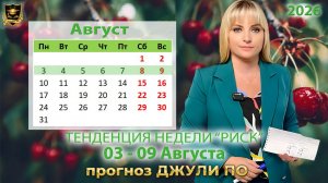 Тенденция недели 3-9 августа