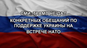 СМИ: Трамп не дал конкретных обещаний по поддержке Украины на встрече НАТО