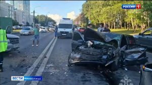 Причиной пробки на проспекте Гагарина накануне вечером стала серьёзная авария