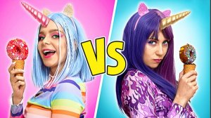 Хороший vs плохой единорог 🦄😈 Чьи рецепты вкуснее