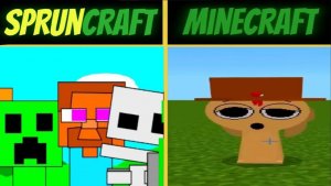 Майнкрафт VS Spruncraft в Incredibox Sprunki ｜ 4K