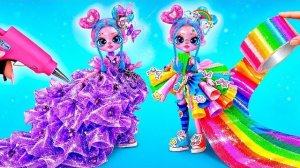 Радужный vs Фиолетовый Мейковер Лали! DIY Поделки